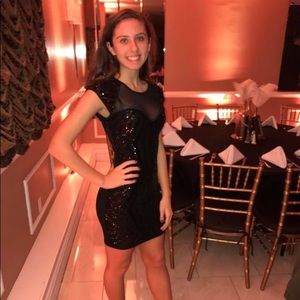 Windsor Sparkly Black Dress